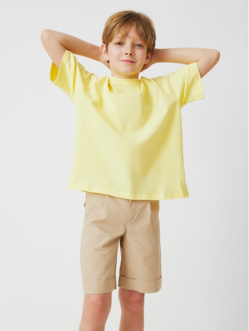 Футболка детская KAFTAN: Oversize, жёлтая, рост 122-128 см