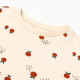Футболка для девочки KAFTAN: Oranges, бежевая, размер 28 (86-92 см)