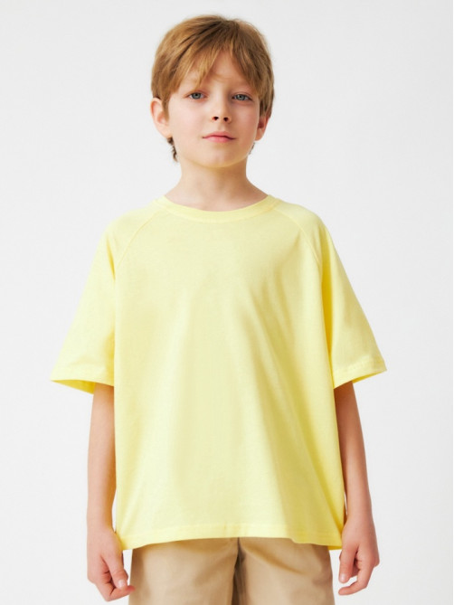 Футболка детская KAFTAN: Oversize, жёлтая, рост 104-110 см