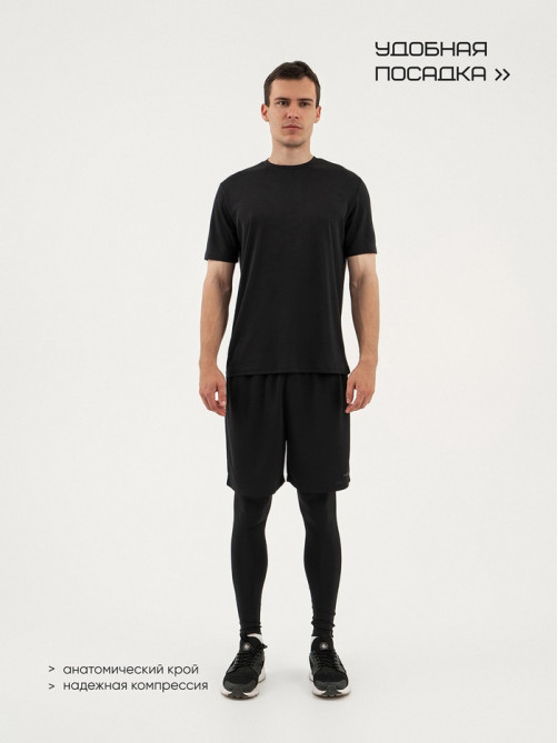 Футболка мужская Resport, бифлекс, размер XL (52), чёрная