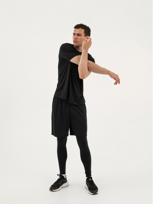 Футболка мужская Resport, бифлекс, размер M (48), чёрная