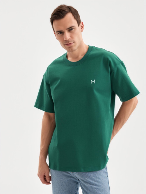 Футболка мужская MINAKU: One Most Brand, размер 46-48, зелёная