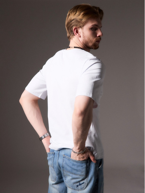Футболка мужская MINAKU: Casual Collection MAN, размер 48, белая
