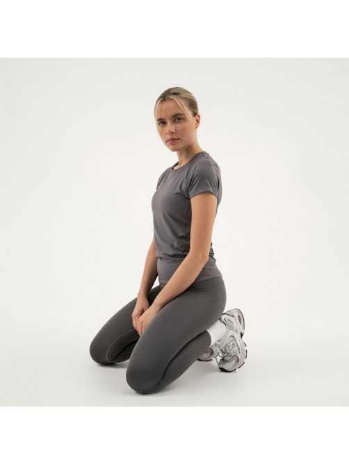 Футболка со вставками женская Resport, бифлекс, размер 42 (XS), серая