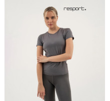 Футболка со вставками женская Resport, бифлекс, размер 42 (XS), серая