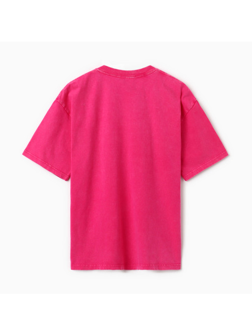 Футболка женская из вареного хлопка MIST Streetwear, розовая, размер 44 (M)