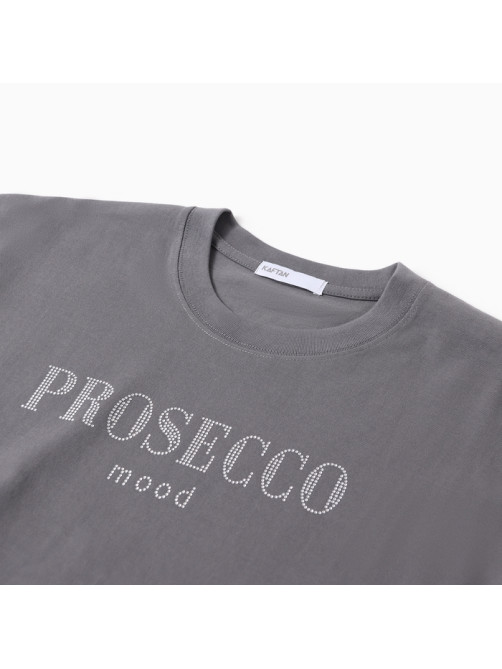 Футболка женская KAFTAN: Prosecco, серая, размер 40-42