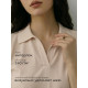 Футболка - поло женская MINAKU, размер 48-50 (XL), интерлок, бежевая