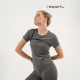Футболка женская Resport, бифлекс, размер 42 (XS), серая