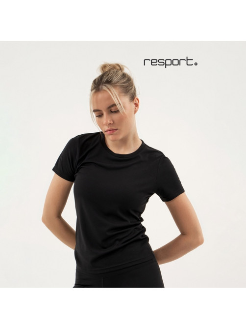 Футболка женская Resport, бифлекс, размер 44 (S), чёрная