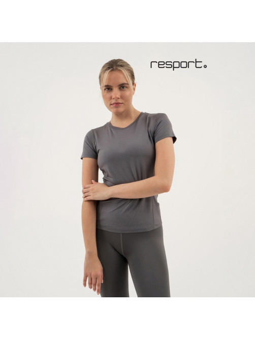 Футболка со вставками женская Resport, бифлекс, размер S (44), серая