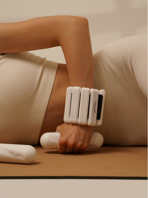 Гантели Sima-Land Home, 2 шт., 1 кг, для универсального отягощения, белые