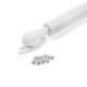 Газовый лифт ТУНДРА GG060WH, 60N, с доводчиком, белый, 2 шт. TMP