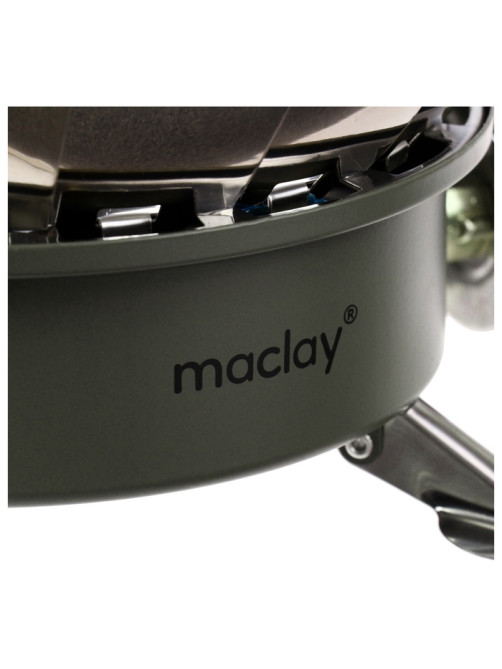 Плита газовая портативная maclay, для кемпинга, с ветрозащитой, 17×13 см, большая, круглая