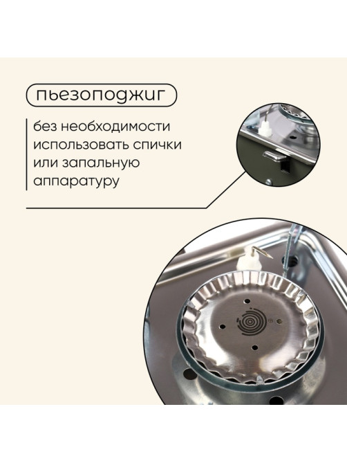 Плита газовая портативная maclay, для кемпинга, 15×15×9 см, квадратная