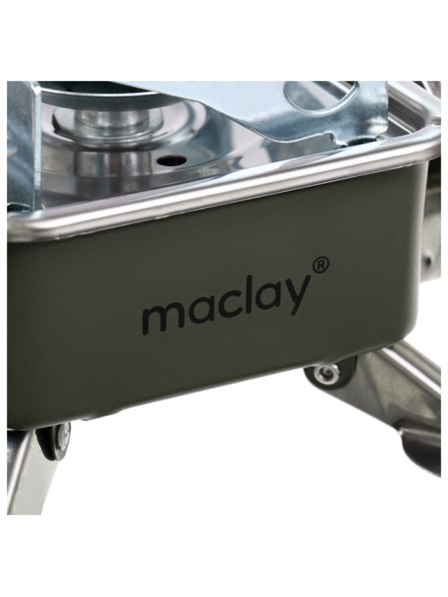 Плита газовая портативная maclay, для кемпинга, 15×15×9 см, квадратная