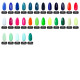 Гель лак для ногтей, однотонный, трехфазный, 10 мл, LED/UV, синий (240)