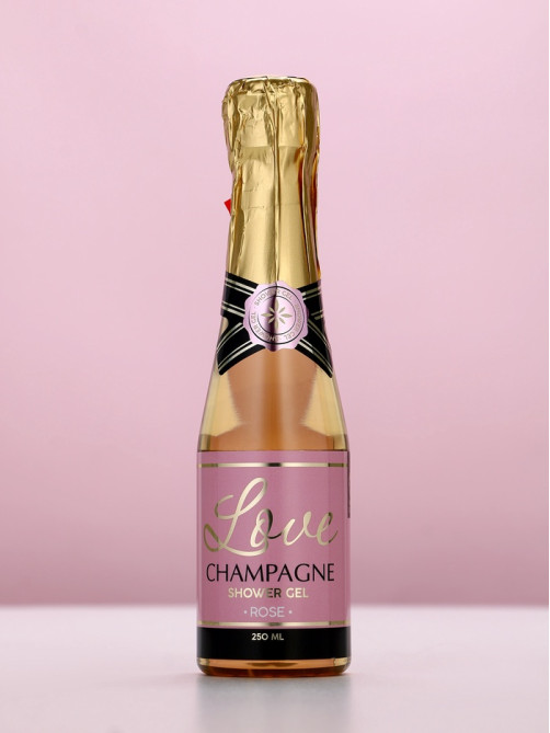 Гель для душа во флаконе шампанское Love Champagne, 250 мл, Чистое счастье