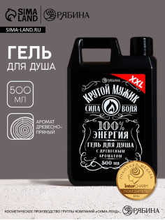 Гель для душа HARD LINE «Крутой мужик», 500 мл, аромат древесный