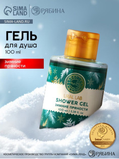 Гель для душа URAL LAB, 100 мл, аромат зимних пряностей, 100 мл, URAL LAB