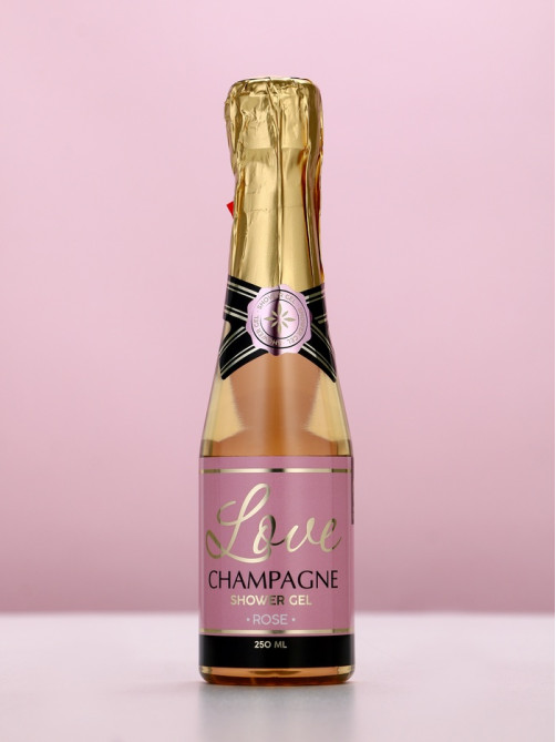 Гель для душа во флаконе шампанское Love Champagne, 250 мл, Чистое счастье
