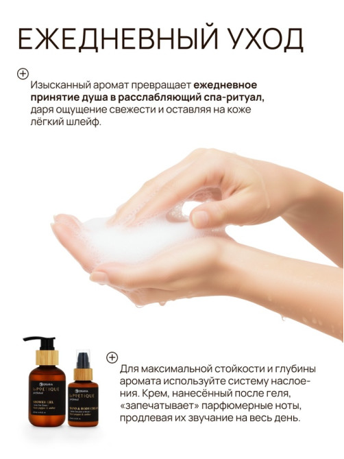 Гель для душа парфюмированный, аромат Black pepper, 120 мл, laPOETIQUE