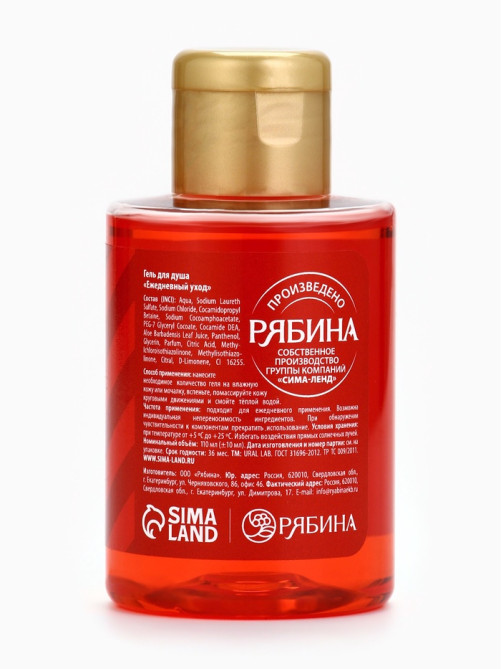 Гель для душа, аромат пряного глинтвейна, 110 мл, URAL LAB