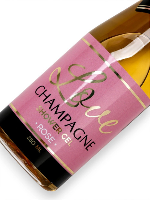 Гель для душа во флаконе шампанское Love Champagne, 250 мл, Чистое счастье