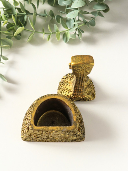 Шкатулка с крышкой для украшений «Балалайка», 14.5×8.5×5.5 см, под золото