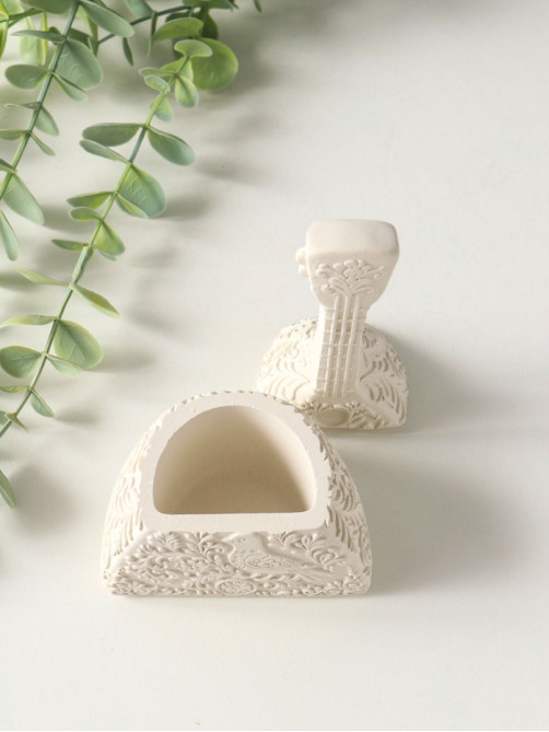 Шкатулка с крышкой, для украшений «Балалайка», 15×7×5 см, гипс