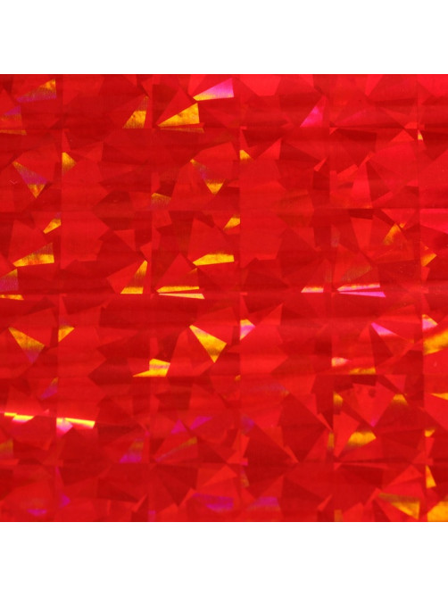 Пленка голографическая, «Калейдоскоп», красная, 70 см × 1 м