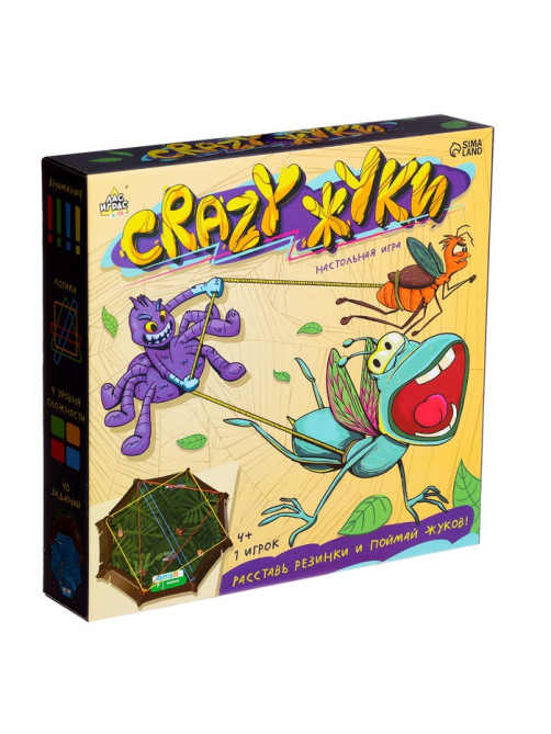 Настольная игра Лас Играс KIDS «Crazy жуки», 1 игрок, 4+