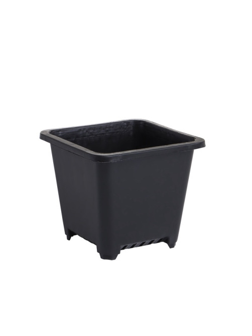 Горшок для рассады, 250 мл, 9×9×8 см, пластик, чёрный, Greengo