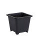 Горшок для рассады, 250 мл, 9×9×8 см, пластик, чёрный, Greengo