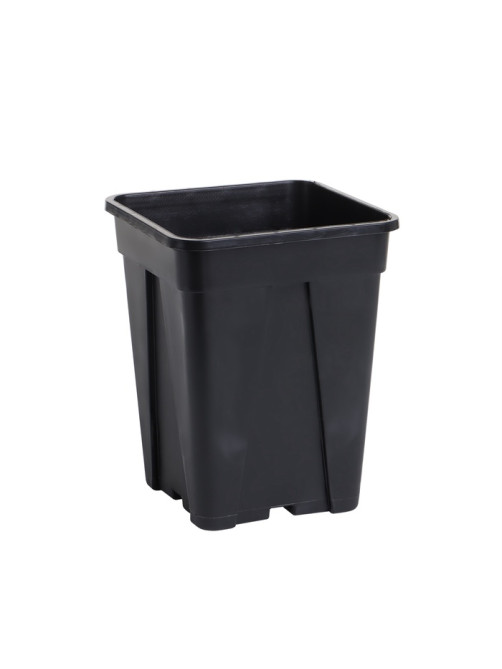 Горшок для рассады, 250 мл, 6.7×6.7×8 см, пластик, чёрный, Greengo