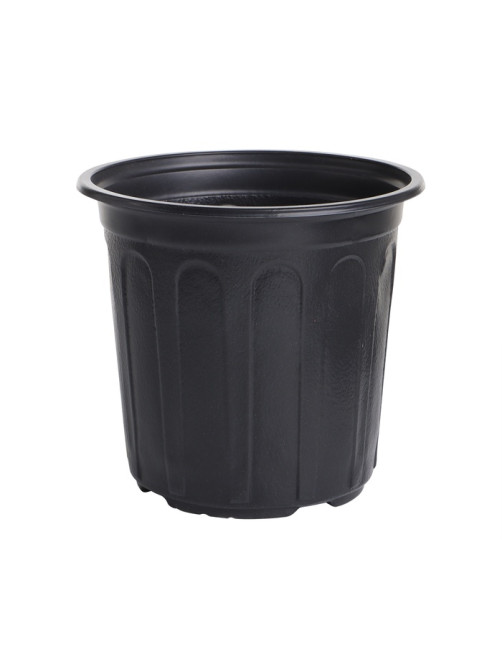 Горшок для рассады, 2 л, d=16 см, h=15 см, мягкий пластик, чёрный, Greengo
