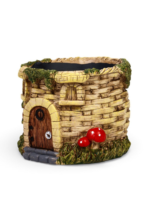 Декоративный горшок для цветов «Замок», 14×14×11 см, керамический, Greengo