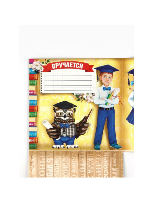 Диплом на выпускной «Выпускник начальной школы», набор 5 шт., 19.5×18 см