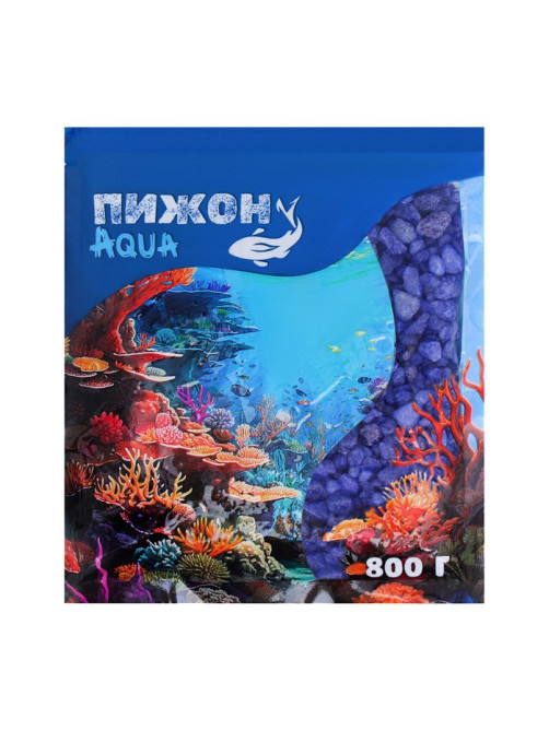 Мраморная крошка «Пижон Аква», фр. 5-10 мм, нептунит, 800 г