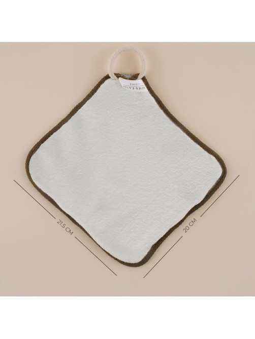 Мочалка массажная SL Home «Ортика», бамбуковое волокно, 21×20.5 см, серая