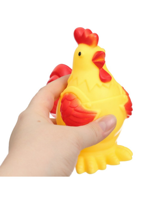 Резиновая игрушка для ванны Крошка Я «Петушок», большая, с пищалкой
