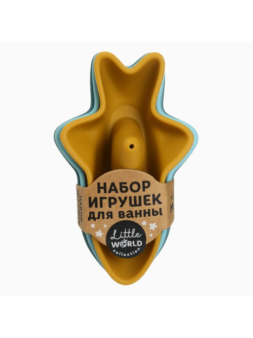 Игрушки для ванны M&B «Кораблики - акулы», силиконовые, 3 шт.