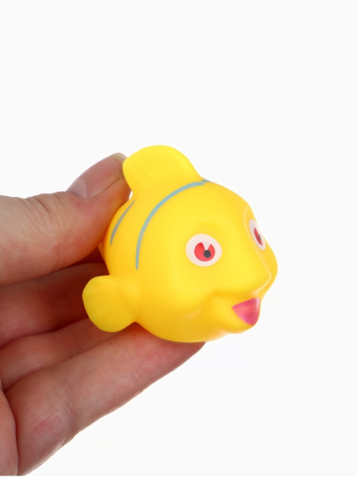 Новогодний набор резиновых игрушек для ванны Крошка Я, 6 шт., с пищалкой