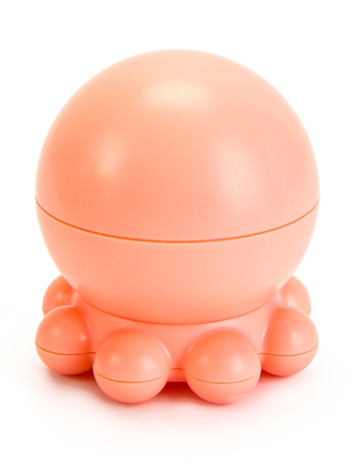Игрушка с кошачьей мятой для кошек «Осьминог», 5×4 см, на основании, пластик, розовая