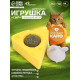 Игрушка для кошек из кошачьей мяты «Сыр», 5×4 см, на основании