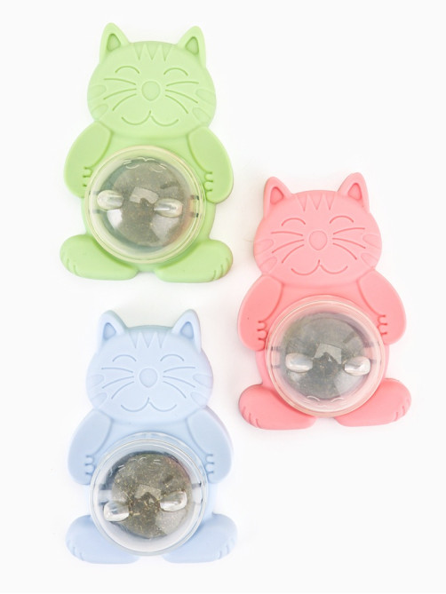 Игрушка для кошек из кошачьей мяты «Большой Кот», 4.5×6×6 см, на основании, МИКС