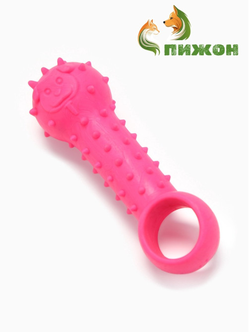 Игрушка-дразнилка для собак «Поймай меня!», 9.5 см, TPR, розовая