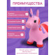Попрыгун ZABIAKA «Единорог», 51×25×50 см, розовый