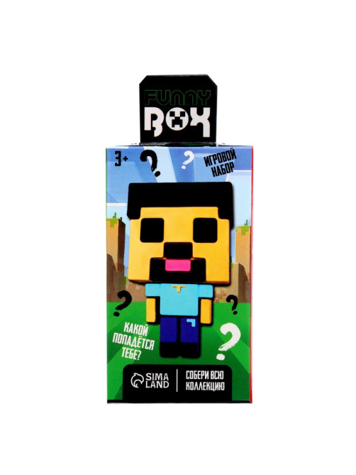 Игрушка - сюрприз Funny box WOOW TOYS «Квадратные человечки»: детский брелок, наклейки, карточка
