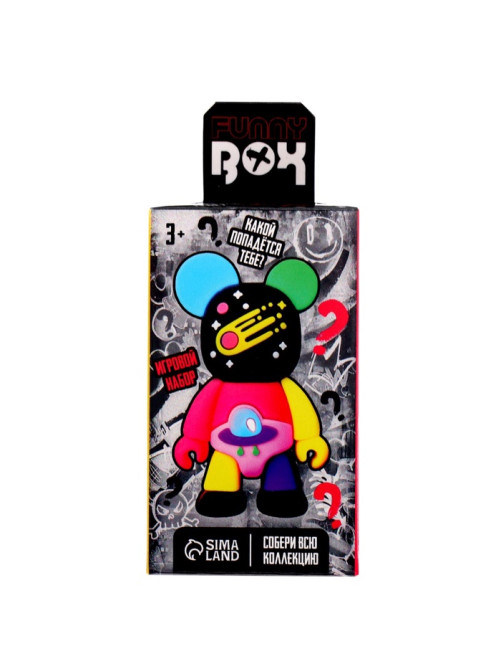 Игрушка - сюрприз Funny box WOOW TOYS «Мишки»: детский брелок, наклейки, карточка